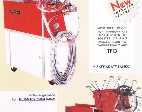 cleaning and lubricating device for spindle
